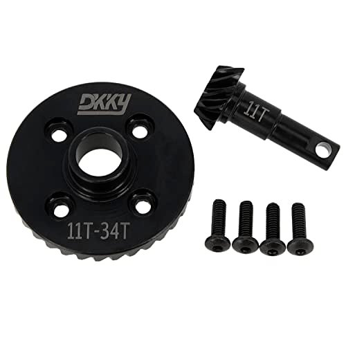 DKKY TRX4 Diff Gears 11T 34T Replacement Parts for New Bright RC Cars Traxxas TRX4 Upgrade