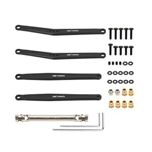 RCAWD 35mm Extended Upper Lower Linkage 70mm CVD Center Driveshaft for CEN F450 RC Truck Upgrades Black