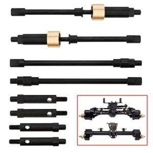 DKKY SCX24 Driveshafts CVD Front Rear Drive Shaft Upgrade for RC F15 Jet and Axial 1/24 SCX24 RC Crawlers