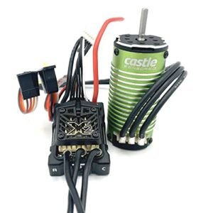 Castle Creations Mamba Micro X2 ESC with 1007 8450KV Sensored Motor for Black Mamba Tires RC Upgrade