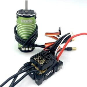 Castle Mamba Micro X2 ESC and 1010 4400KV Brushless Sensored Combo for Micro RC Truck 1/87