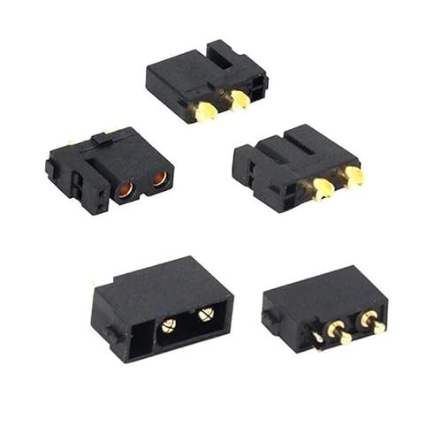 Amass XT30 9053 Volitation RC Helicopter Aircraft Parts Gold Plated Plug with Signal Pin for XT30U Adapter