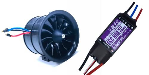 DoBoFo EDF 70mm Pro CCW 6S 2100KV RC Jet Engine Plans with 80A ESC for DIY Model Airplanes
