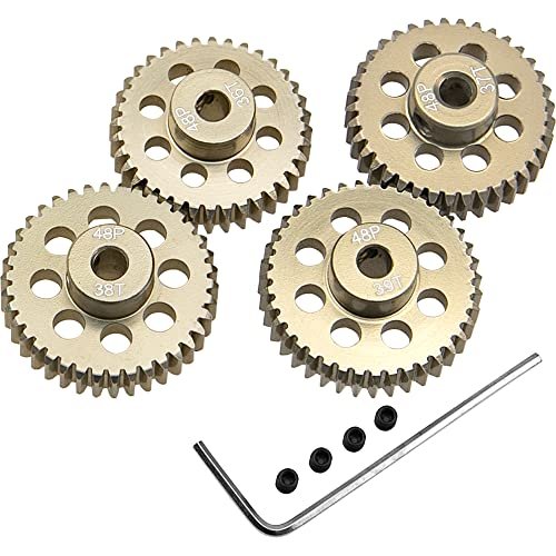 ShareGoo 7075 Aluminum Alloy 48P 3.175mm Pinion Gear Sets 36T 37T 38T 39T Motor Gears for Tamiya RC Trucks eBay