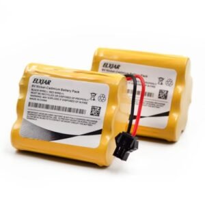 2 Pack 6V 1000mAh Ni Cd Rechargeable 5 Cells AA Battery Packs with SM 2P Plug for RC Wrecker Trucks and Solar Motion Lights