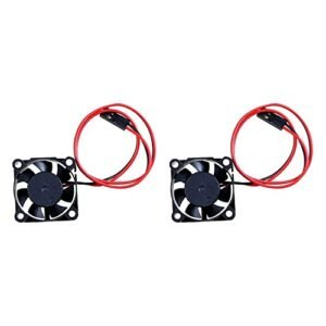 XYZ Brand DC RC Parts 30MM 5V 7V Cooling Fan Motor Radiator System Black Fan 2PCS