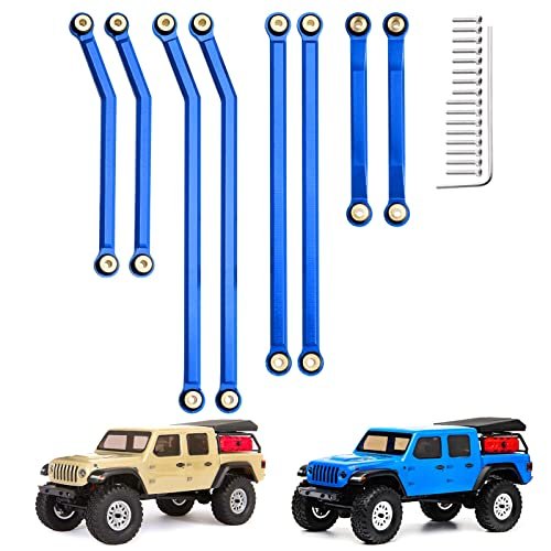 GoHobby High Clearance Front Links Set for Axial SCX24 Gladiator AXI00005 8PCS Blue RC Willey Clearance Recliners