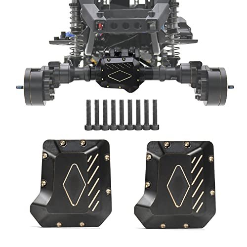 AMK TRX4 Brass Diff Cover 2PCS Front and Rear Axle Upgrade Parts for 1/10 RC Crawler TRX6 TRX4 Cheap RC Crawler Parts