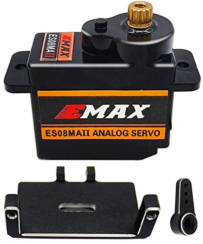HOPLEX RC Servo Motors 12g Micro Steering Servo With Mount Bracket and Arm for RC Car Boat Model Parts Axial SCX24 Upgrade