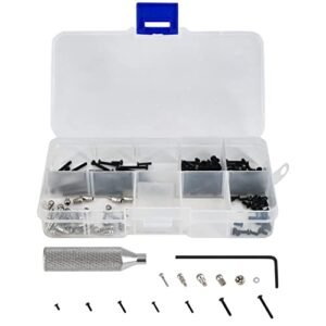 Abendor 256PCS RC Screw Kit Universal Repair Tool for SU 35 RC Jet Plane Kit and 1/28 Wltoys Models