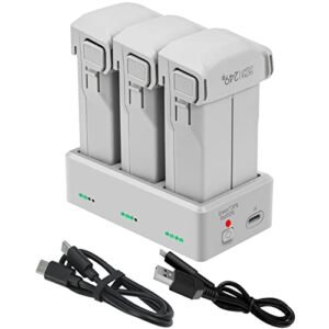 Hanatora Charger Hub for DJI Mini 3 and Mini 4 Pro Glacier RC Batteries with Sequential Charging and Storage Mode
