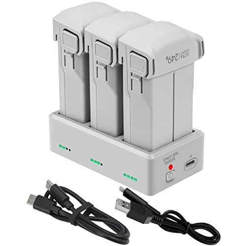 Hanatora Charger Hub for DJI Mini 3 and Mini 4 Pro Glacier RC Batteries with Sequential Charging and Storage Mode