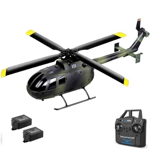 Command Force RC Helicopter C186 BO105 6G Mode Single Rotor RTF with 2 Batteries for Beginners and Experts