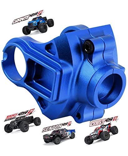Rcarmumb Alloy Differential Yoke Diff Cover Case Upgrade for 1/10 RC Dirt Oval Bodies Arrma Granite Senton Vorteks Big Rock 3S BLX Mega550 Outcast Kraton 4S BLX 4WD Typhon Vendetta 3S BLX Navy Blue