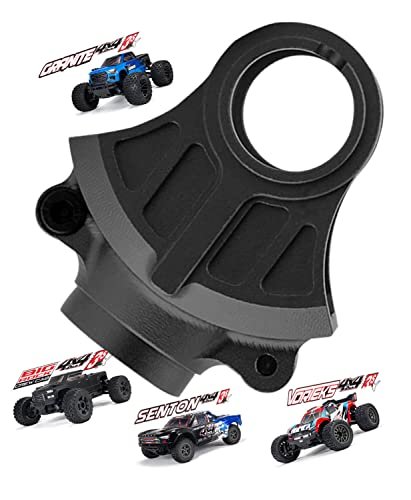 Rcarmumb 1/10 RC Dodge Ram Body Alloy Differential Yoke Diff Cover Case Upgrade for Arrma Granite Senton Vorteks Big Rock 3S BLX Mega550 Outcast Kraton 4S BLX 4WD Typhon Vendetta 3S BLX Black