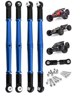 RCMYou Aluminum Turnbuckles Upgrade Part for ARRMA RC Car 1/8 Typhon 6S V5 Kraton Outcast Talion Alloy Hops Up Navy Blue