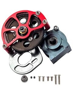 RCMYou Aluminum Transmission Gearbox Upgrade Part for 1/10 Scale RC Crawlers SCX10 Gmade Komodo Redcat Everest 10 Wraith Honcho SCX10 II RGT 86100