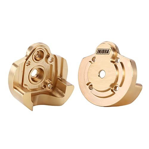 INJORA Brass Outer Portal Housing Covers Counter Weight for 1/18 UTB18 Capra Upgrade 37g pcs 2PCS RC Shock Oil Weight Guide