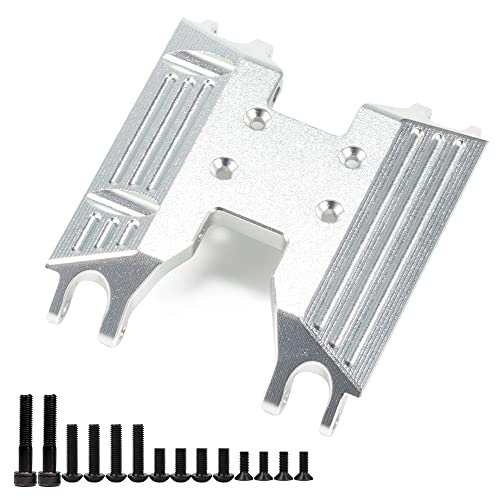 Axial RC Crawler 1/18 UTB18 Capra Unlimited Trail Buggy RTR Upgrade Part Transmission Case Silver Gearbox Holder Perfect for RC Skydiver Plans
