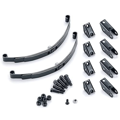 RCLIONS Steel Rear Leaf Springs Set Upgrade for 1/14 Tamiya RC Truck Grand Hauler High Lift Chassis
