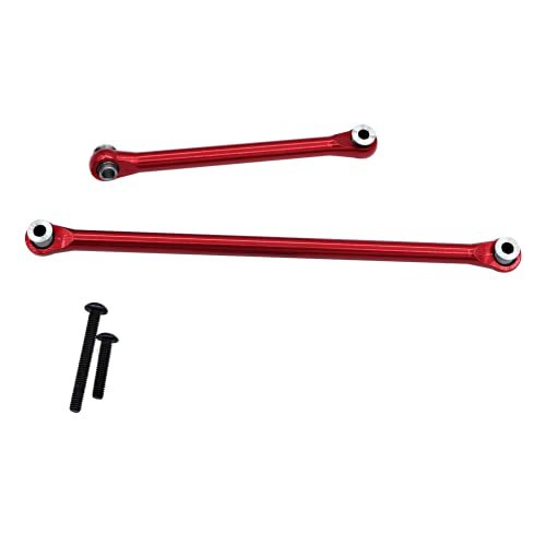 Ferrari RC Body 1/10 Scale High Performance Upgrade Parts for Axial 1/18 UTB18 Capra RC Car Metal Steering Servo Link Turnbuckle Rod Linkage Red