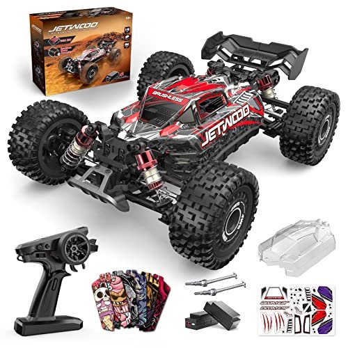 Jetwood Hyper Go 1 16 Fast Brushless 40 mph Electric RC Car for Adults with 2 Lipo Batteries