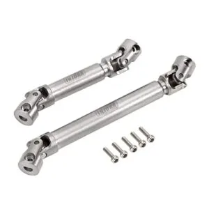 INJORA Stainless Steel D Shaped Hole Center Drive Shaft RC Crawler Upgrade Parts for SCX24 Gladiator Dodge Power Wagon 1/24 Scale