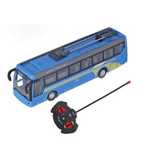 Bewinner RC Truck Driving Remote Control School Bus High Simulation Rechargeable Toy for Kids Blue