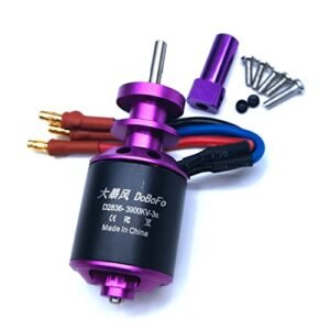DoBoFo Brushless Motor 3S 3900KV 12.6V for EDF 64mm 11 Blades Electric Ducted Fan, High Speed Motor 49140RPM, Hobby Jet Engine RC Car Engine Parts, Remote Control Model Replacement Airplane Parts DIY