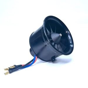 DoBoFo EDF 64mm 4S 3500KV 11 Blades RC Jet Engine Fuel Brushless Motor for High Speed Remote Control Models