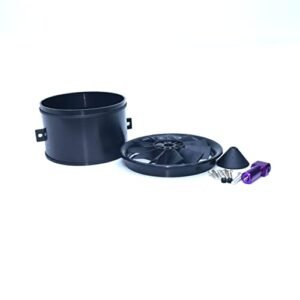 DoBoFo 64mm EDF Housing with 11 Blade Fan for RC Helicopter with Jet Engine DIY Model Aircraft Parts