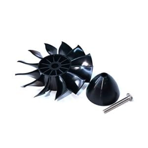 DoBoFo 80mm EDF RC Airplane Jet Engine 12 Blades Lightweight High Power Fan for DIY Model Aircraft