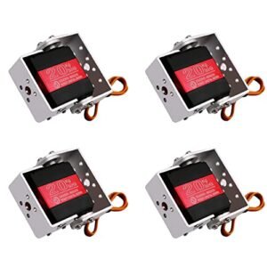 4Pcs RCmall RDS3218 20KG Dual Shaft U Mount RC Digital Servo for RC U Boat Submarine Robot Arm and High Torque Applications