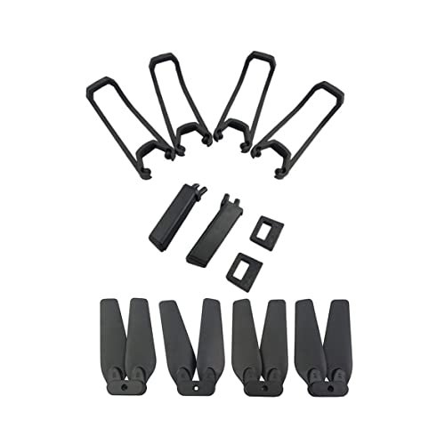 E58 S168 JY019 Folding Quadcopter Spare Parts Kit Black ABS Plastic Propeller Protective Cover Landing Gear