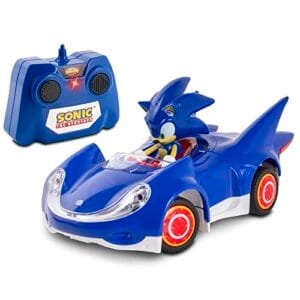 Sonic Sega All Stars Racing 1/4 Scale RC Racing Car Officially Licensed 2.4GHz Remote Controlled Vehicle for Ages 6 and Up