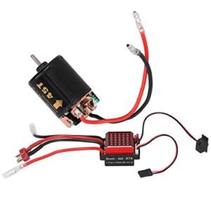 VGEBY Braha Torsion RC Car 540 Brushed Motor 360A ESC Kit with T Plug for 1/10 Scale Models 45T