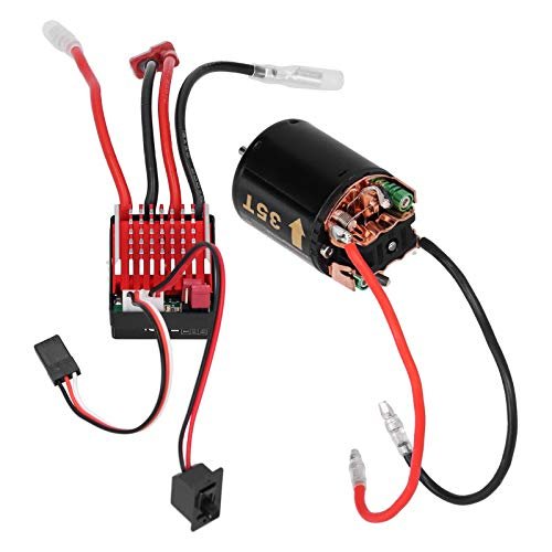 VGEBY RC Motor ESC Kit 540 Brushed Motor 360A ESC with T Plug for 1/10 RC Car Model 35T High Torsion RC Motor T Rating