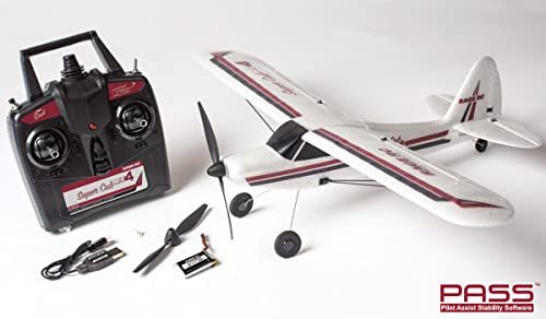 Rage RC A1114 Super Cub Mx4 Micro Ep 4 Channel RTF Airplane Featuring Super Tiger RC Airplane Engines