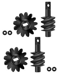 RC Willey Bed Sets Premium 2 Sets 13T Steel Overdrive Gears Differential Worm Gear for Axial SCX24 C10 JLU Gladiator Bronco Deadbolt 1/24 RC Crawler Car