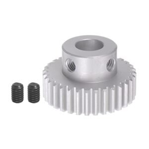 HARFINGTON 32T Mod 1 Aluminum Alloy Step Spur Gear 8mm Bore for 1 5th Scale RC Trucks and Electric Grinder Gearbox