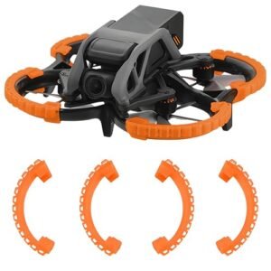 Craznick Avata Propeller Guard Bumper Protective Ring Anti Collision Impact Protectors for DJI Avata Accessories Orange