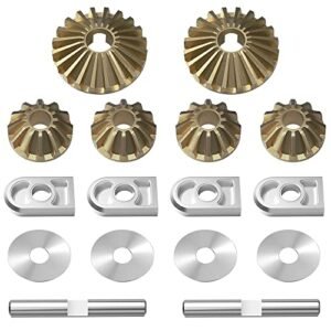 GLOBACT 40 Series RC Tires Steel Differential Gear Set for Arrma 1/7 6S Fireteam Felony Infraction Limitless Mojave 1/8 Kraton Typhon Notorious Outcast Upgrade