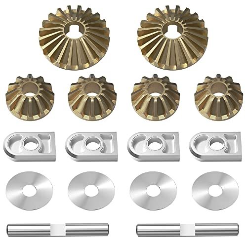GLOBACT 40 Series RC Tires Steel Differential Gear Set for Arrma 1/7 6S Fireteam Felony Infraction Limitless Mojave 1/8 Kraton Typhon Notorious Outcast Upgrade