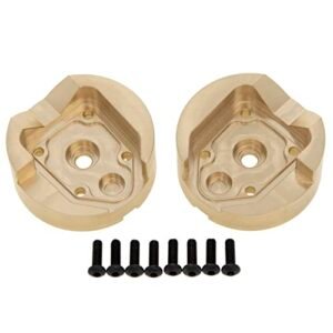 MEUS RACING UTB18 Front Brass Portal Axle Weights 65g Each for AXIAL UTB18 Capra Trail Buggy Upgrade Parts 2Pcs Gold RC Truck Axle Parts
