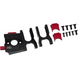 Hot Racing AON38F02 Aluminum Fine Gear Mesh Motor Mount Set for Arrma Karton Outcast Compatible with Rocket League Hot Wheels RC Rivals Set Code