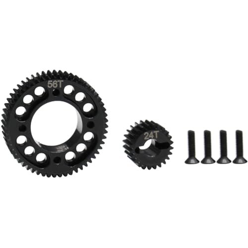 Hot Racing EDR824X56 Stealth X Drive UD2 Gear Set Machined for Hot Wheels RC Stealth Rides Tank