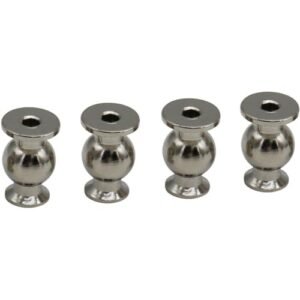 Hot Racing Chrome RC Drag Wheels Steel Pivot Ball M3x8x12mm for Arrma 1/7 and 1/8 4X4 Vehicles