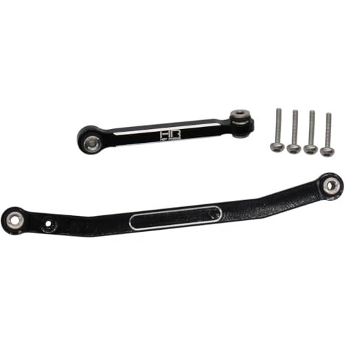 Hot Racing SXTF49X01 Black Aluminum Fix Link Tight Tolerance Steering Rod for Hot Rod RC Car Bodies SCX24
