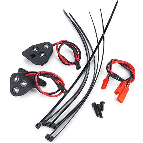 MOHERO RC Car Kits Unassembled LED Light Kit Front Rear Headlight Taillights Set for 1/8 Typhon 6S 4WD BLX Buggy TLR Tuned Upgrade Parts