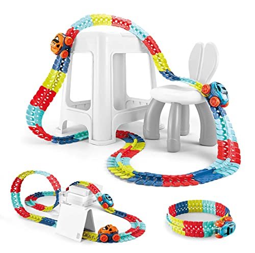 Flexcar Magic Changeable Outdoor RC Race Track Set 230pcs for Kids Aged 3 12